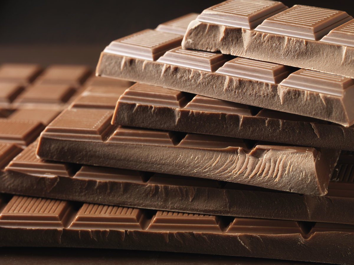 It takes 21 litres of water to produce a small chocolate bar. 